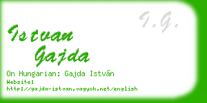 istvan gajda business card