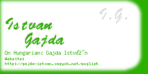 istvan gajda business card